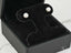 Pearl stud earrings in a black jewelry box, showcasing Classic Lustre 18K Gold Pearl design