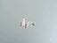 Silver stud earrings with red gems in Crimson Radiance, certified 18k solid gold jewelry