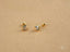 Timeless Crystal Heart: 18k Gold CZ Heart Earrings showcase exquisite art gold jewelry