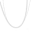 Dainty 14k white gold rope chain necklace with a simple, elegant design