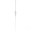 Delicate 14k white gold rope chain necklace with a small circular pendant