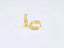 Gold hoop earrings with diamond accents in 18k yellow gold for everyday elegance