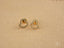 Gold heart earrings with diamonds, Dazzling Heart design, where elegance meets romance