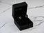 Heart earrings in a black velvet box showcasing elegance meets romance with cubic zirconia stones