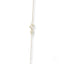Delicate 14k gold box chain necklace with interlocking geometric shapes