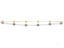 Delicate 18k gold bracelet with polished gold spheres and pearl-like beads