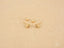 Gold-toned earrings with heart-shaped backs in Certified 18k Solid Gold Diamond Cross Earrings