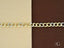 Gold chain necklace on a two-toned background showcasing art gold jewelry elegance