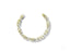 Gold chain bracelet with interlocking links from Discover art gold jewelry collection