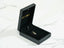 Black jewelry box with 18K gold Dual Elegance Pendant on black velvet display
