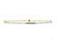 Gold and silver flute with ornate engravings beside 18k solid gold ID bracelet