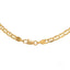 Elegant 18k gold anchor chain with interlocking links and secure clasp design