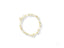 Elegant 18k gold bracelet with pearl-like beads, a stunning piece of art gold jewelry