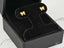Elegant Bow – 18K Gold CZ Bow Earrings showcasing art gold jewelry in a stunning design