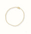 Elegant zirconia tennis bracelet in 18k gold, showcasing brilliance and sophistication.