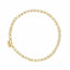 Elegant Zirconia Tennis Bracelet in 18k gold with dazzling stones by Art Gold Jewelry.