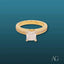 Gold engagement ring featuring a princess-cut diamond, part of an 18k cz solitaire collection