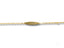 Elegant solid 18k gold kid’s bracelet with oval plate and delicate chains