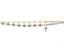 Elegant 18k Gold Bracelet with Cross Motif and Polished Gold Beads, Perfect for Women