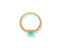 Gold ring featuring a radiant-cut emerald and diamonds from the Emerald Majesty collection