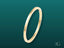 Polished gold Essence Linea 1mm Ring from the art gold jewelry collection