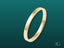 Polished gold ring from Essence Linea 2mm Ring, showcasing art gold jewelry elegance
