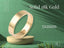 Elegant 18k solid gold ring from Essence Linea 5mm Silent Statement collection