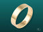 Gold wedding band in 18k yellow gold from the Essence Linea 5mm Ring collection