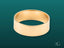 Plain gold ring from Essence Linea 6mm, a bold piece in art gold jewelry