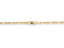 Eternal Prestige 18K Gold Figaro Chain with clasp showcasing elegant design