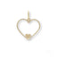 14k gold Eternal Love pendant featuring a gold heart-shaped design with a smaller heart inside