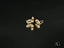 Gold Evil Eye CZ Earrings, art gold jewelry with certified 18k solid craftsmanship