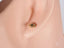 Evil Eye CZ Earrings in art gold jewelry, crafted from certified 18k solid materials
