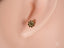 Gold flower earring from Floral Bloom 18K showcasing exquisite art gold jewelry design
