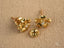 Gold Floral Elegance Earrings with 0.06ct Diamond Flower Stud Accents
