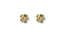 Pair of Floral Elegance earrings featuring 18k gold and 0.06ct diamond flower studs
