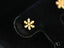Gold Snowflake Earring with Gems from Floral Spark 18K Gold CZ Flower Collection
