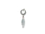 Silver Frost Glow Crystal Pendant with translucent white stone, set in 18k white gold