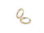 Two thin gold hoop earrings from Glimmergold 18k mini collection for everyday elegance