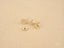 Gold CZ Earrings with Secure Screw Back, Certified 18k Solid Art Gold Jewelry