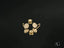 Gold CZ Earrings with diamond accents in certified 18k solid art gold jewelry