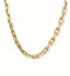 18k diamond cut open link gold chain with elegant design.