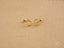 Gold Heart Earrings in 18k Gold, featuring a stunning Golden Bead Heart design