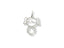 Sterling silver girl figure charm from the Golden Doll 18k Yellow or White Gold collection