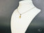 Silver chain necklace featuring a Golden Glow Citrine pendant in 18k white gold