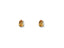 Elegant Golden Glow Citrine Studs featuring pear-cut citrine gemstones in 18k gold