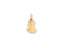 Gold pendant with classical female profile in relief, perfect for personal milestones