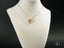 18k Gold Golden Grace Jesus Pendant with heart-shaped crystal embellished necklace