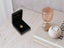 18k gold Golden Heart Pendant displayed in elegant black velvet jewelry box