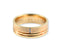 14k Gold Golden Meridian Wedding Band with Diamond Accent featuring two small diamonds